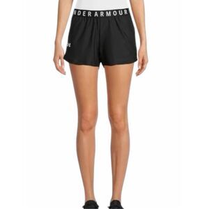UNDER ARMOUR Play Up 3.0 HeatGear Black Athletic Running Shorts Medium